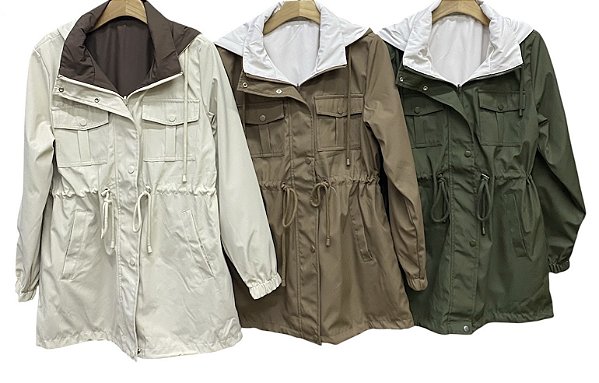 Parka Dupla Face Nylon