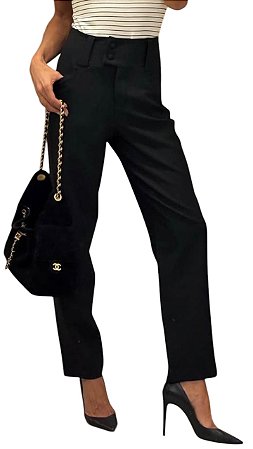Calça Botão Duplo Alfaiataria