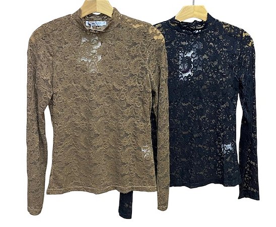 Blusa Renda Tule