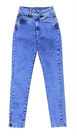 Calça Cigarrete Cintura Alta Jeans