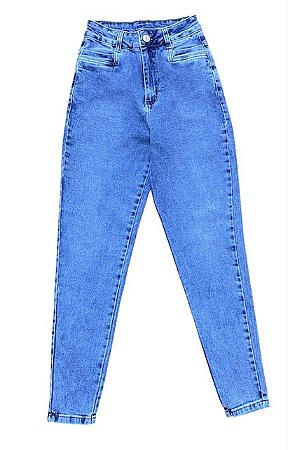 Calça Mom Cintura Alta Jeans