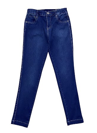 Calça Capri Tornozelo Cintura Alta Jeans
