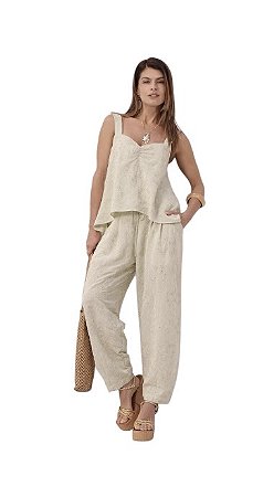 Calça Barrel Laise Viscose