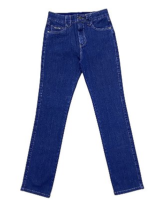Calça Reta X Comfort Cintura Alta Jeans