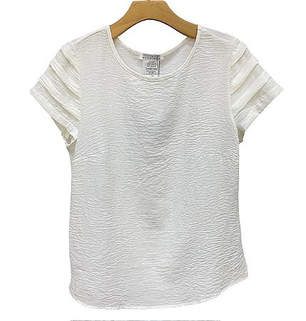 Blusa Manga Curta Crepe