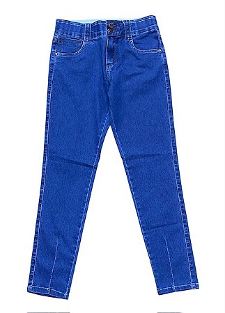 Calça Capri Tornozelo Cintura Alta Jeans