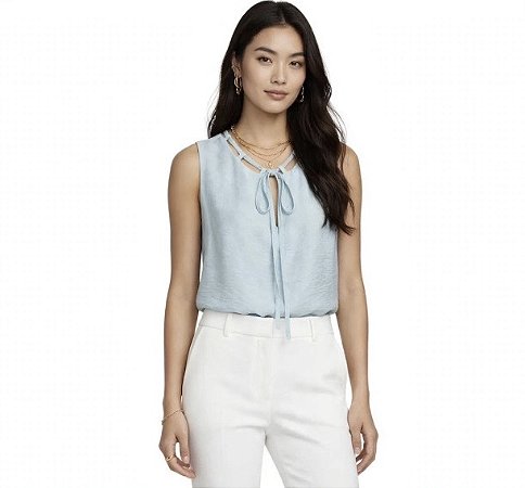 Blusa Regata Decote V Viscose