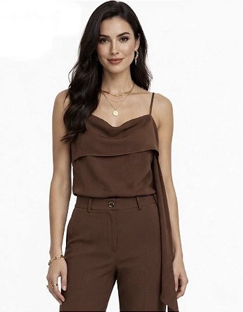 Blusa Alça Crepe