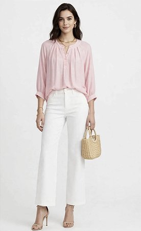 Blusa Manga Longa Viscose