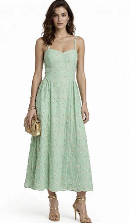Vestido Alça Amarração Costas Viscose