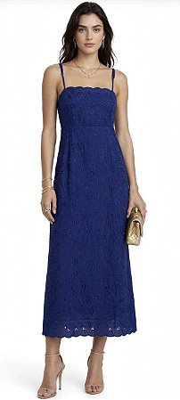 Vestido Alça Amarração Costas Laise