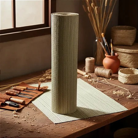 Forro Para Pergolado 70 Cm De Largura, Cobertura Em Palha Natural