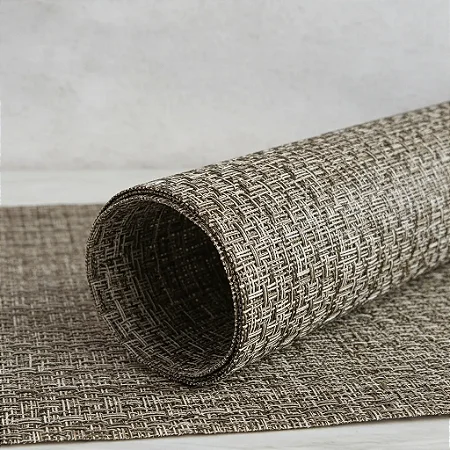 Forro Sintético Para Pergolado Ideal para áreas externas 1,40mts De Largura - MARROM c/ BRANCO