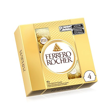 Ferrero Rocher com 4 bombons 50g