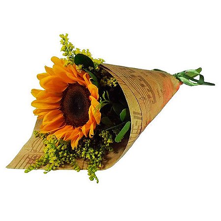 Girassol unitário solitário