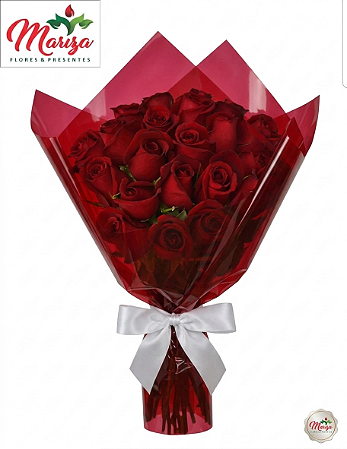 Buquê 24 rosas nacionais