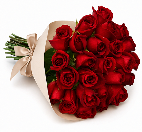 Buquê de 20 Rosas Vermelhas