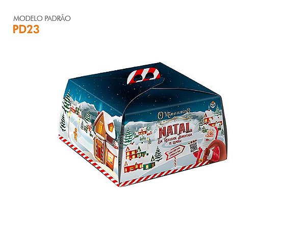 PD23N / 26N - Embalagem para Bolos Natal - 1,5KG e 2,0KG (pcte 10 uni)