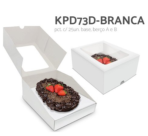 KPD73 - Embalagem multiuso ovo de Colher, Kraft ou Branco - pcte 25 unidades