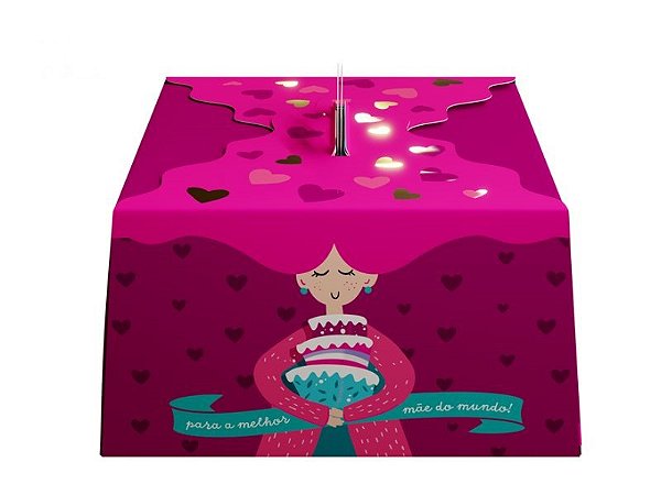 PD23 Spotify- Embalagem Dia das Mães - Spotify -Bolos de 1,5KG - 10 uni