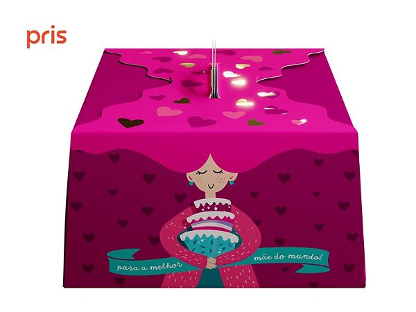 PD23 Spotify- Embalagem Dia das Mães - Spotify -Bolos de 1,5KG  - 10 uni