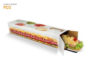 PD2 / PD6 / PD4 / PD4A - Embalagem para Lanches de Metro (5 uni)