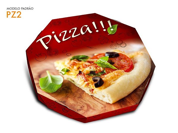KIT PZ1 e PZ2 - Embalagem para Pizza ( 25 tampas e 25 bases )