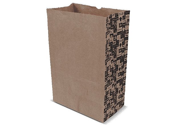 SC01 a 03 - Saco Kraft para Delivery (Pcte c/ 100 uni)