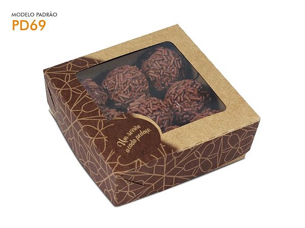 PD69 / PD70 - Embalagem para Doces Diversos - Base Baixa ou Alta  - c/ 25UNI