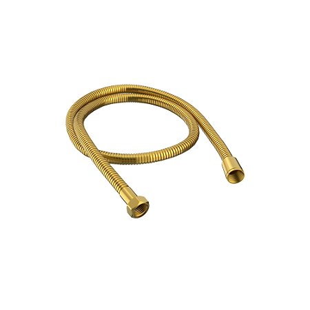 LIGAÇÃO FLEXÍVEL PARA DUCHA DN15X120CM DOURADO ESCOVADO