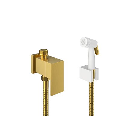 DUCHA HIGIÊNICA COM DERIVAÇÃO - DOURADO ESCOVADO - COLOR FLAUNT