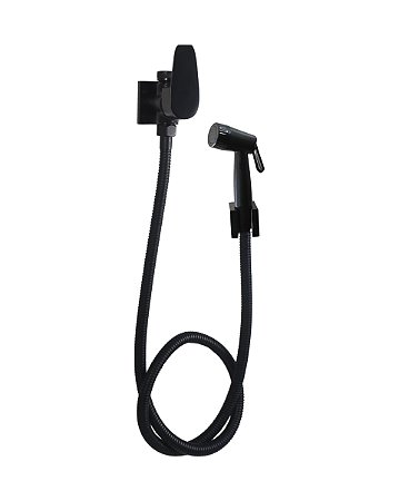 DUCHA HIGIÊNICA COM DERIVAÇÃO - PRETO FOSCO - COLOR LED