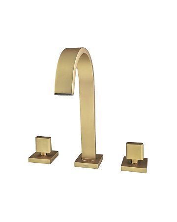 TORNEIRA MISTURADOR DE PIA PARA BANHEIRO - DOURADO FOSCO - COLOR DOM