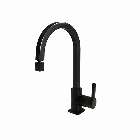 TORNEIRA MISTURADOR MONOCOMANDO PARA COZINHA - PRETO FOSCO - COLOR STRAUSS