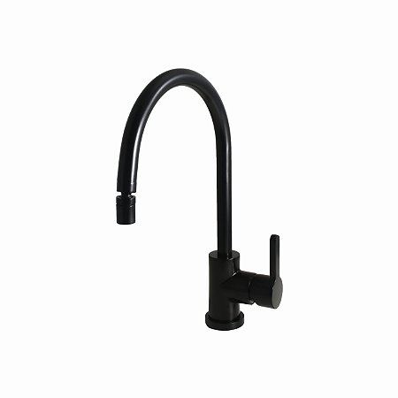 TORNEIRA MISTURADOR MONOCOMANDO PARA COZINHA - PRETO FOSCO - COLOR MOZART