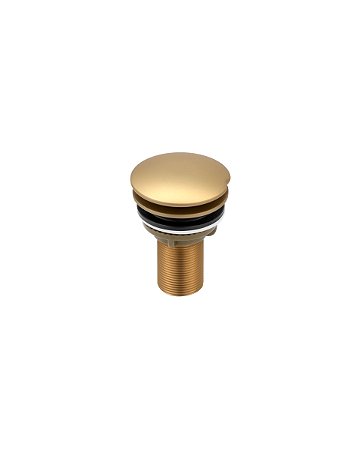 VÁLVULA PARA LAVATÓRIO SEM LADRÃO LUXO DOURADO FOSCO