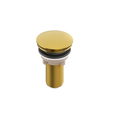 VÁLVULA TÓRIO LAVATÓRIO CLICK 2.3/8 X 1 DOURADO ESCOVADO