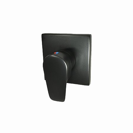 ACABAMENTO MONOCOMANDO PARA CHUVEIRO BAIXA PRESSÃO BASE 3/4 DOCOL - PRETO FOSCO - COLOR LED