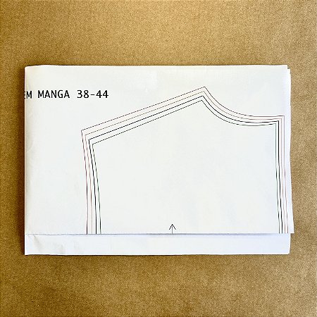 Kit moldes impressos: (blusa sem manga, blusa com manga, calça e saia) 38 ao 44
