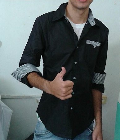 Camisa Social Preta