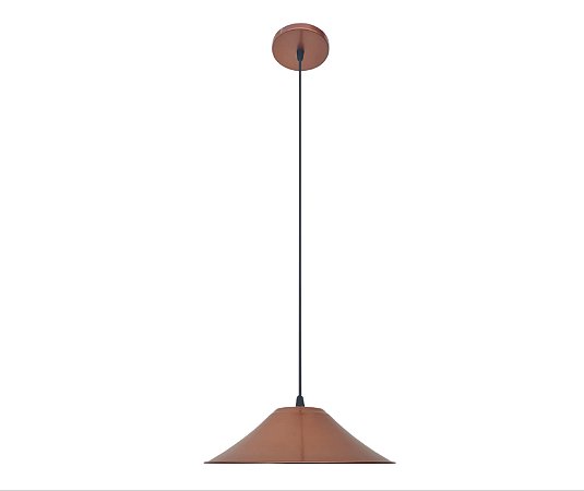 Pendente Luminária Lustre Rústico Aluminio Chapéu Chinês