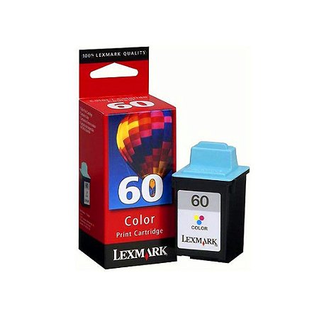 Cartucho de Tinta Lexmark 60 Color 17G0060 | Z12 | Original 12ml Original