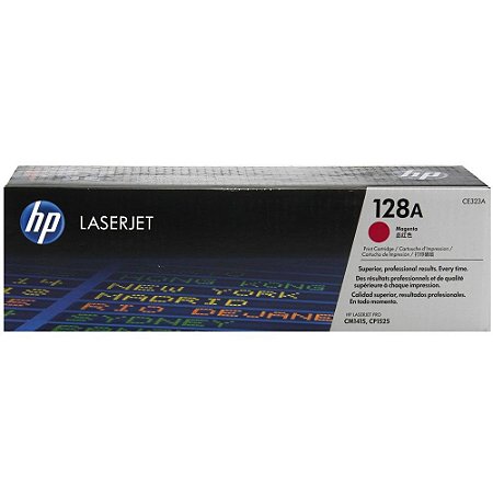 Toner HP 128A Magenta Laserjet Original (CE323AB) Para CM1415fn, CM1415fnw, CP1525nw CX 1 UN