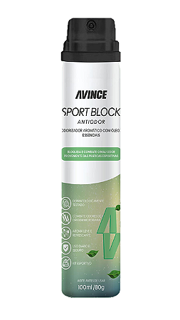Avince Sport Block Antiodor – 100ml | 80g