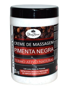 Creme de Massagem Pimenta Negra 1Kg - Jean Bryan