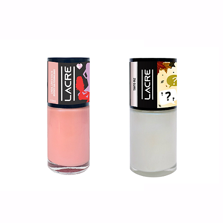 Kit 2 Esmaltes Lacre 10ml - LINDA, LEVE E SOLTA e TANTO FAZ