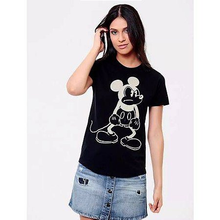 camiseta ellus mickey hotfix preto feminina - Fashion Kids Teen V3