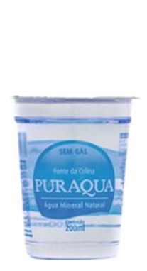 Caixa de Copo 200 ml Água Mineral Puraqua (c/ 48 unidades)