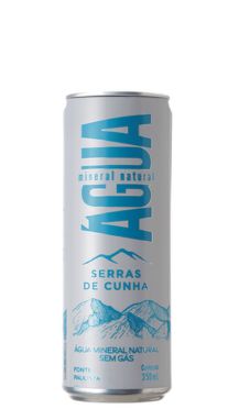 Água Mineral Serras da Cunha Lata 350ml natural (Pacote/Fardo com 6 Latas)