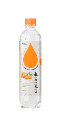 Crystal Saborizada Tangerina c/ Capim Limão 510ml (Pack 6 garrafas)